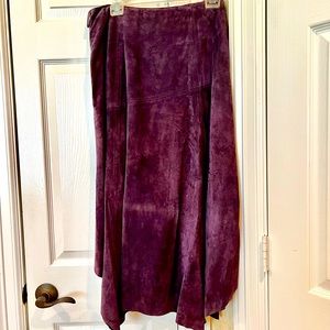 Vintage Purple Suede Skirt